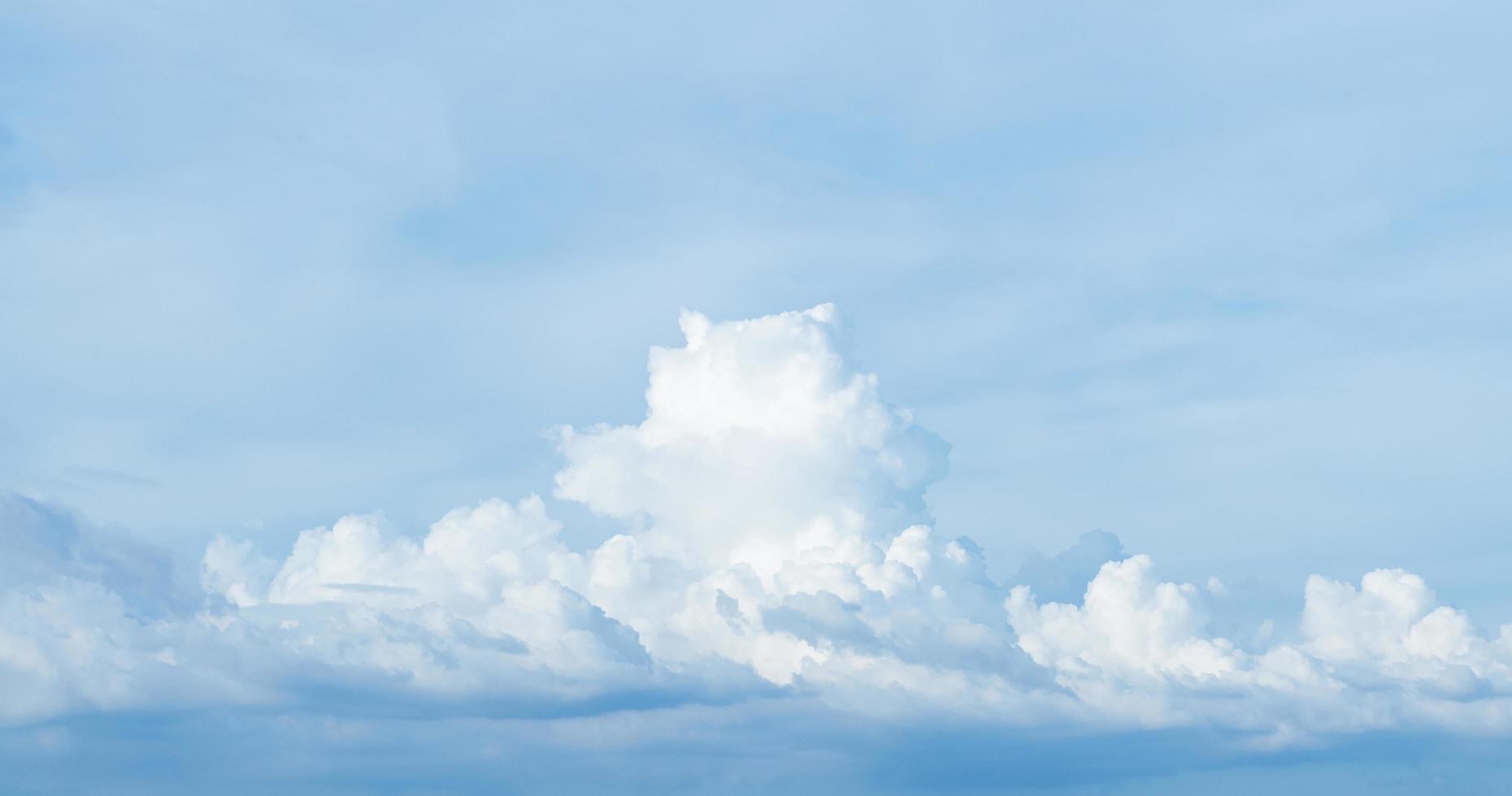 Blue sky with cloud background photo