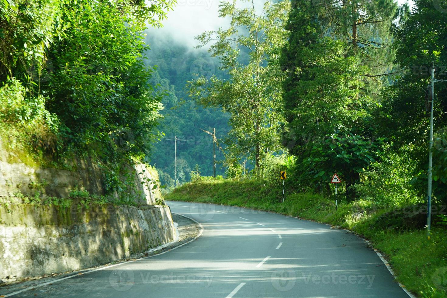 Road and Greenery Nature of Himalayan Range Village 6 photo