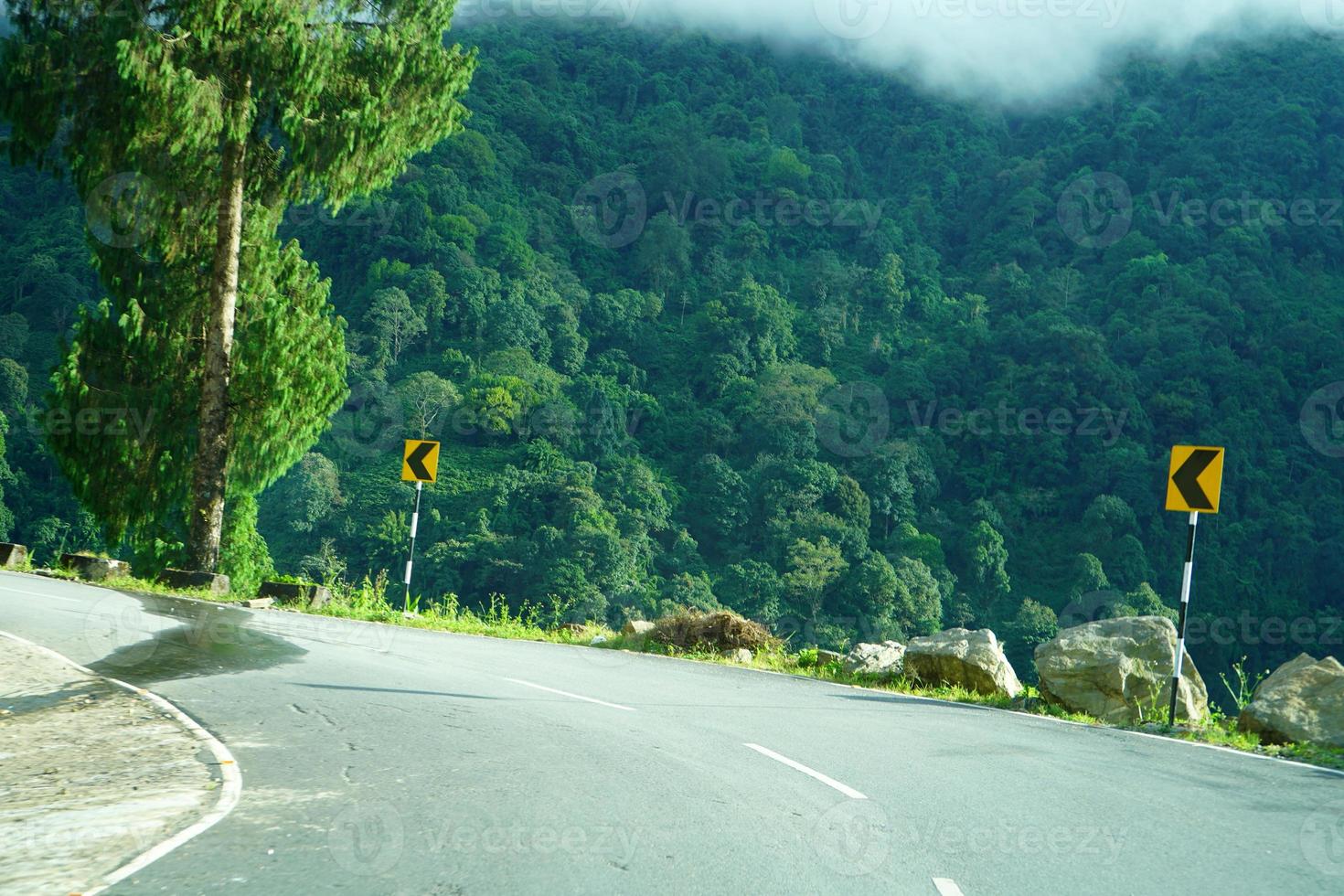 Road and Greenery Nature of Himalayan Range Village 2 photo