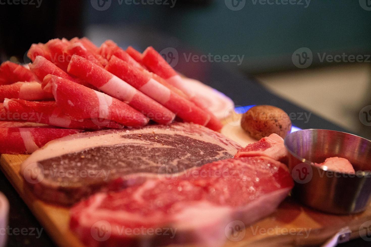 Variety of Meats for Korean BBQ photo