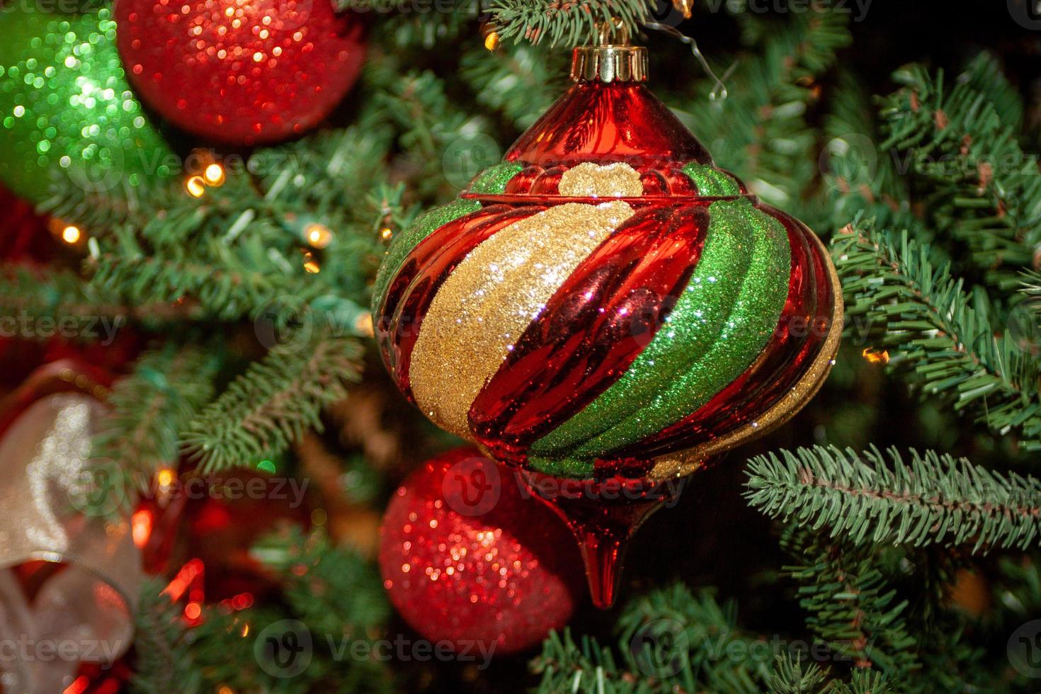 Christmas Ornament on a tree photo