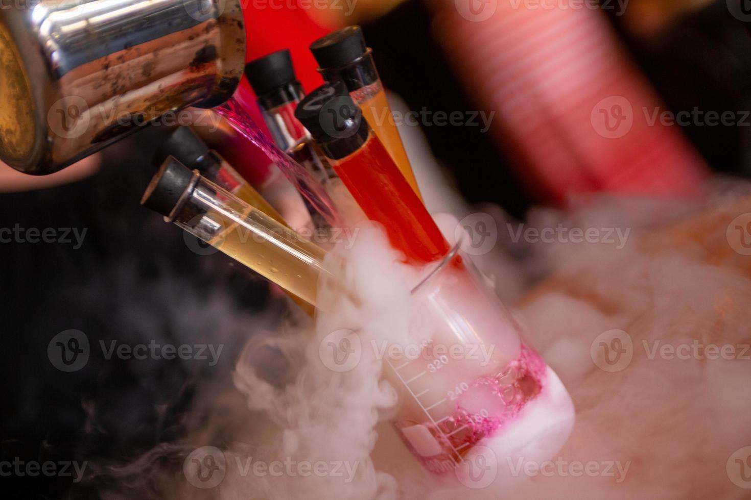 Science experiment with fire photo