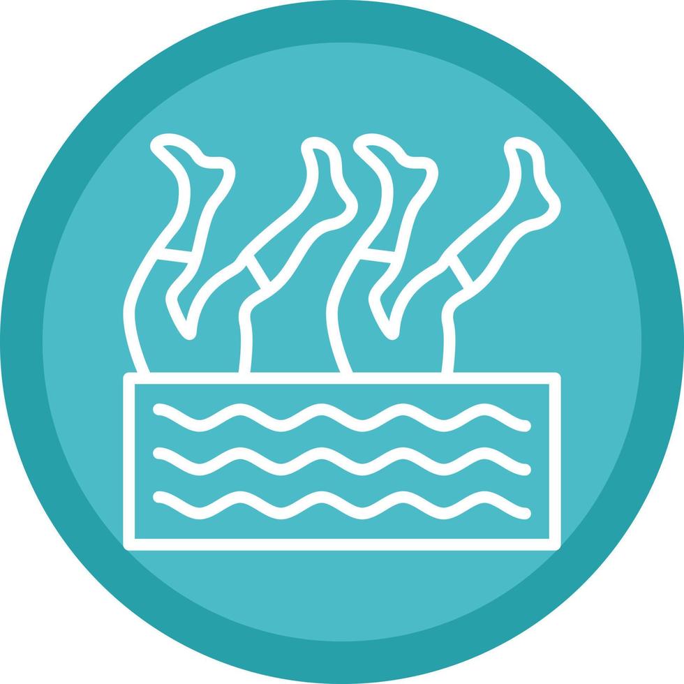 Artistic Swimming Vector Icon Design