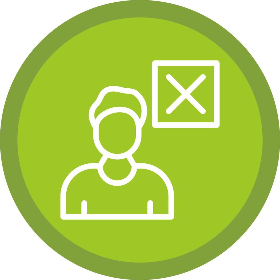 Delete User Vector Icon Design