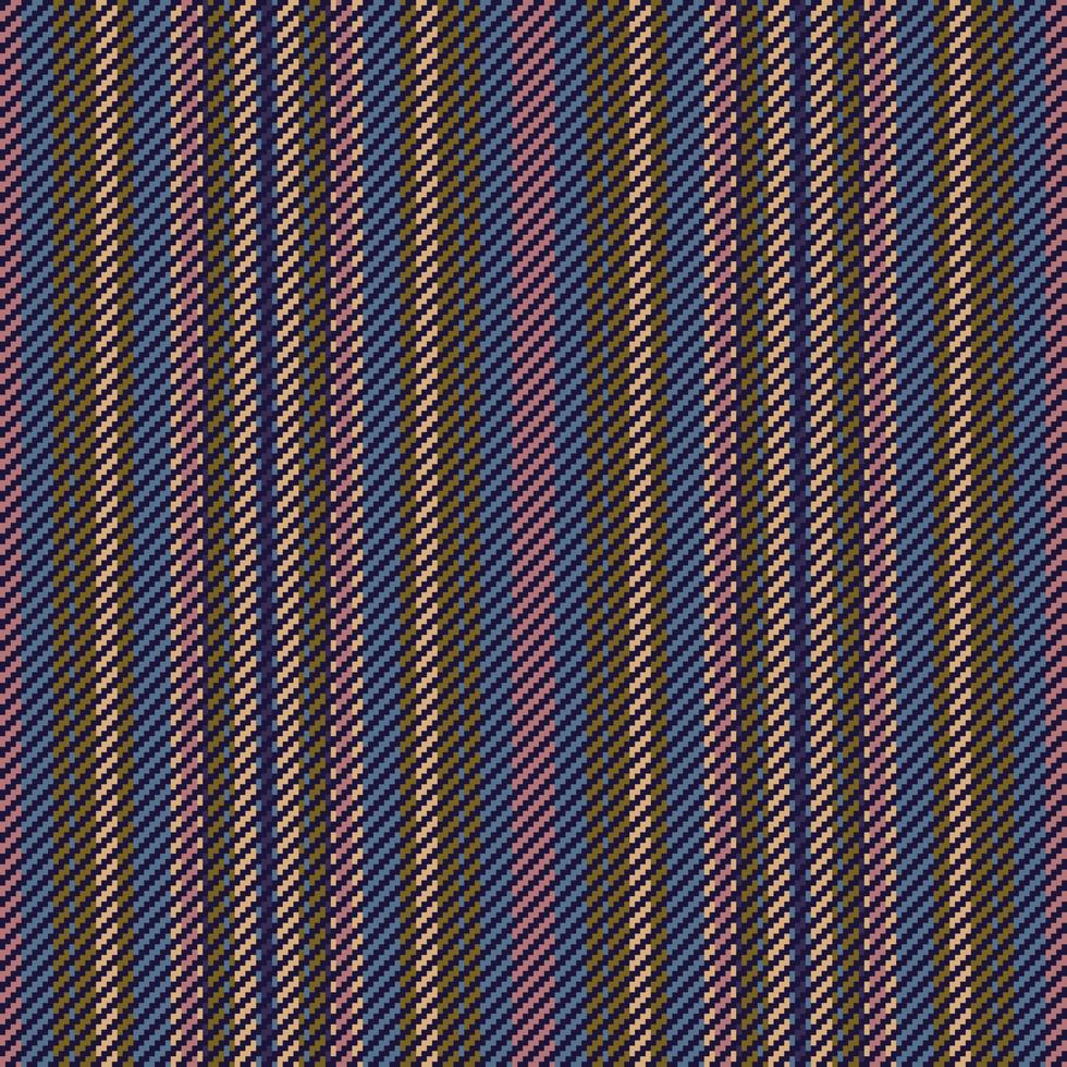 Vertical seamless fabric. Vector stripe background. Texture pattern lines textile.