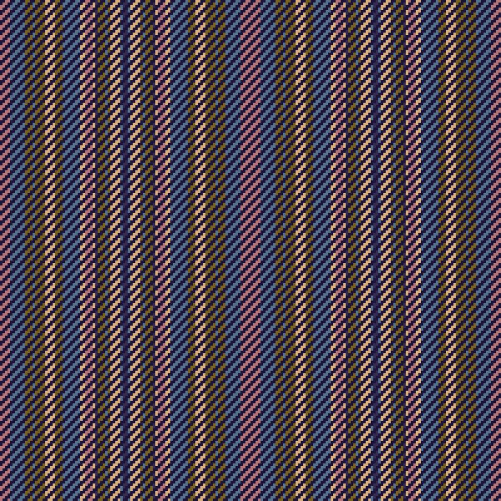 Vertical seamless fabric. Vector stripe background. Texture pattern lines textile.