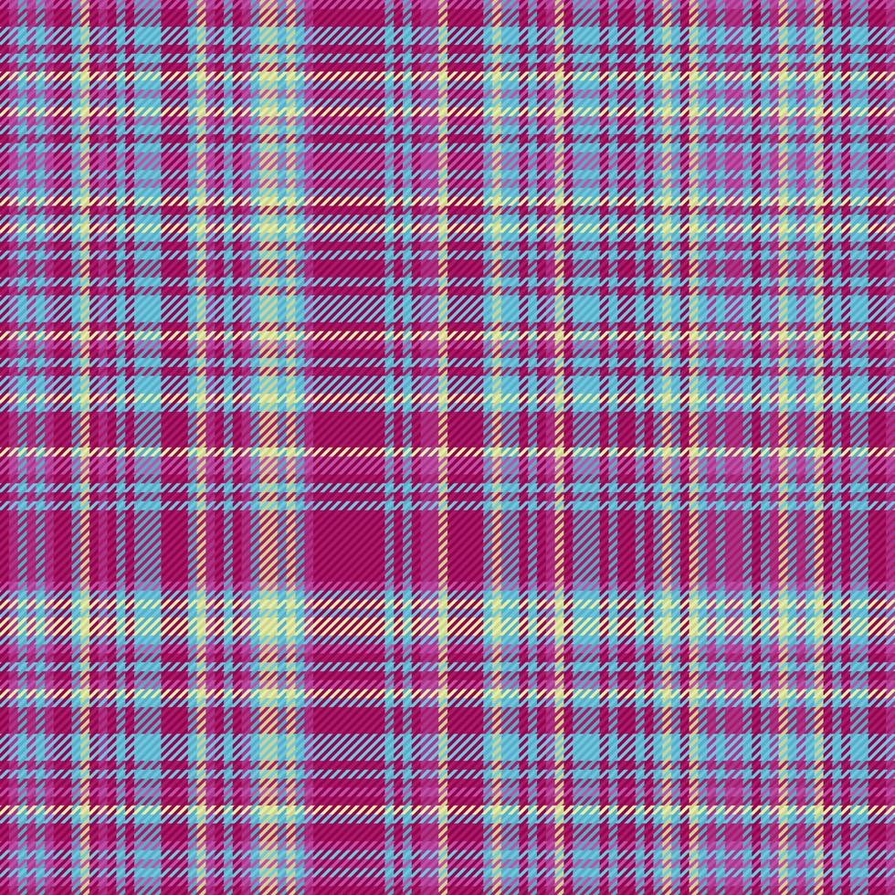 Textile pattern seamless. Fabric texture background. Check tartan vector plaid.