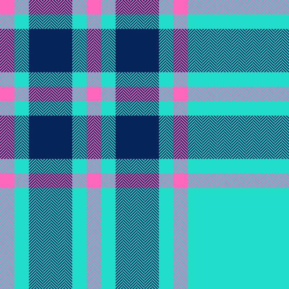 Plaid check pattern. Seamless fabric texture. Tartan textile print. vector