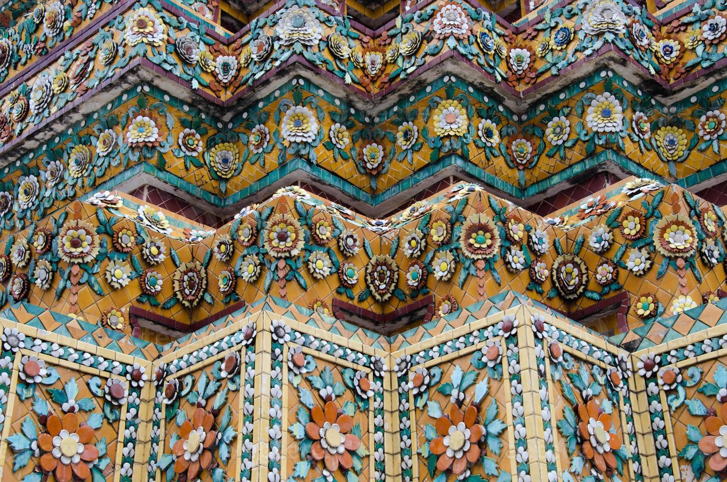 Detail of Color Ornamental Ceramic photo