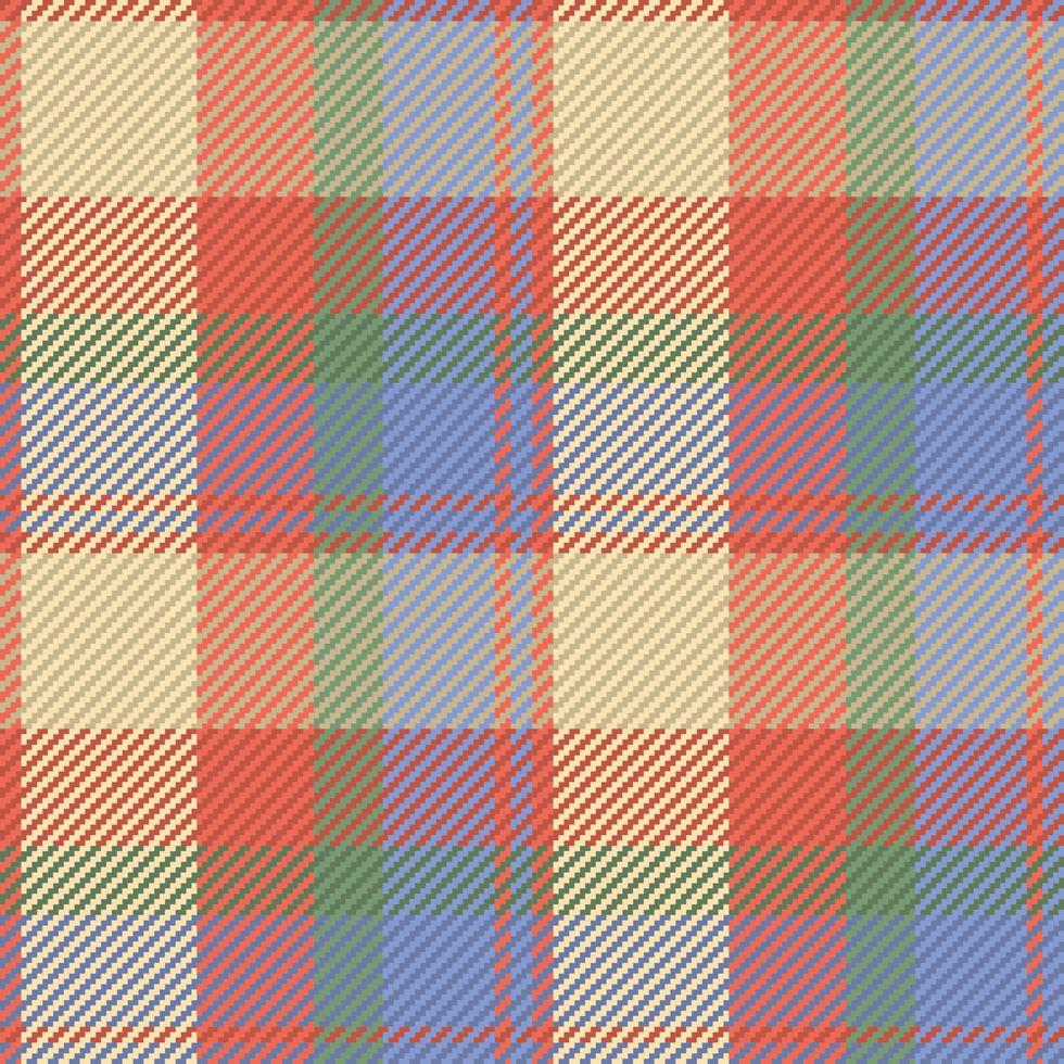 Seamless pattern of scottish tartan plaid. Repeatable background with check fabric texture. Vector backdrop striped textile print.