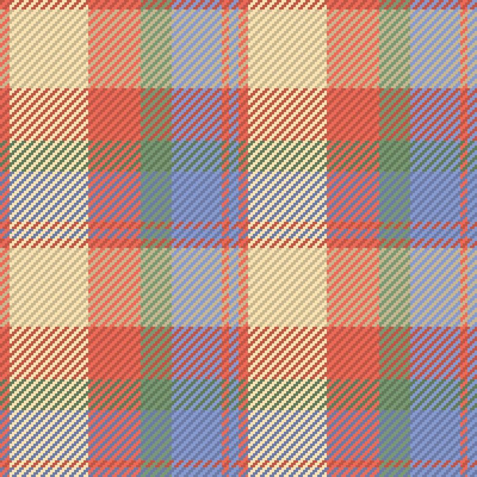 Seamless pattern of scottish tartan plaid. Repeatable background with check fabric texture. Vector backdrop striped textile print.