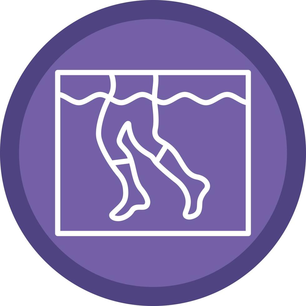 Aqua Jogging Vector Icon Design