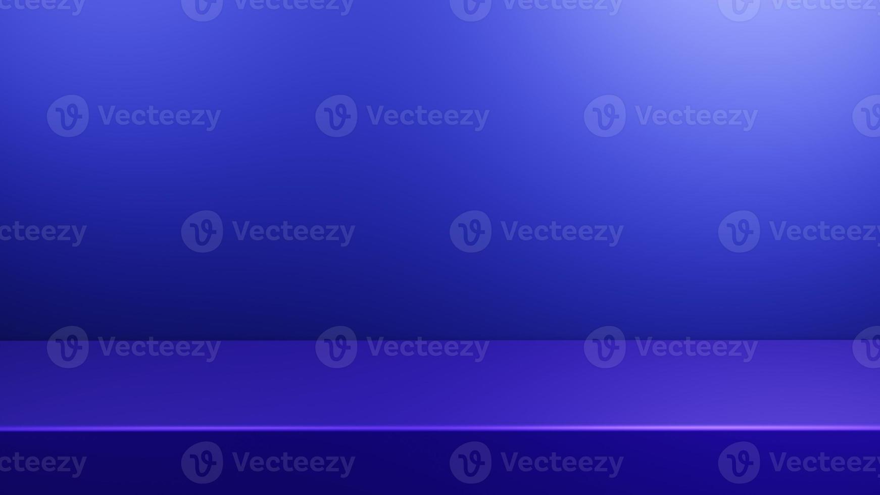 Studio floor with geometric shapes Simulation background for product presentation , Blue 3D rendering background. photo