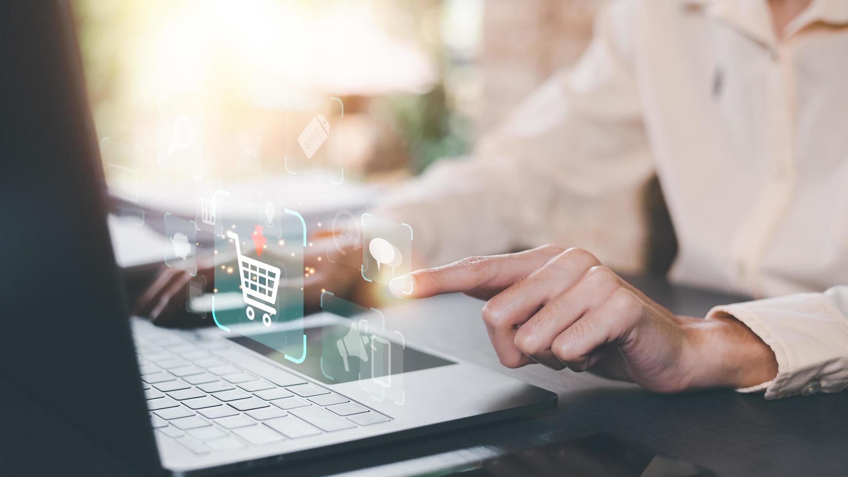 Consumers order in online stores ,Consumer society ,Shopping service on online web and offers home delivery ,Connecting stores around the world ,show orders for products ,online payment photo