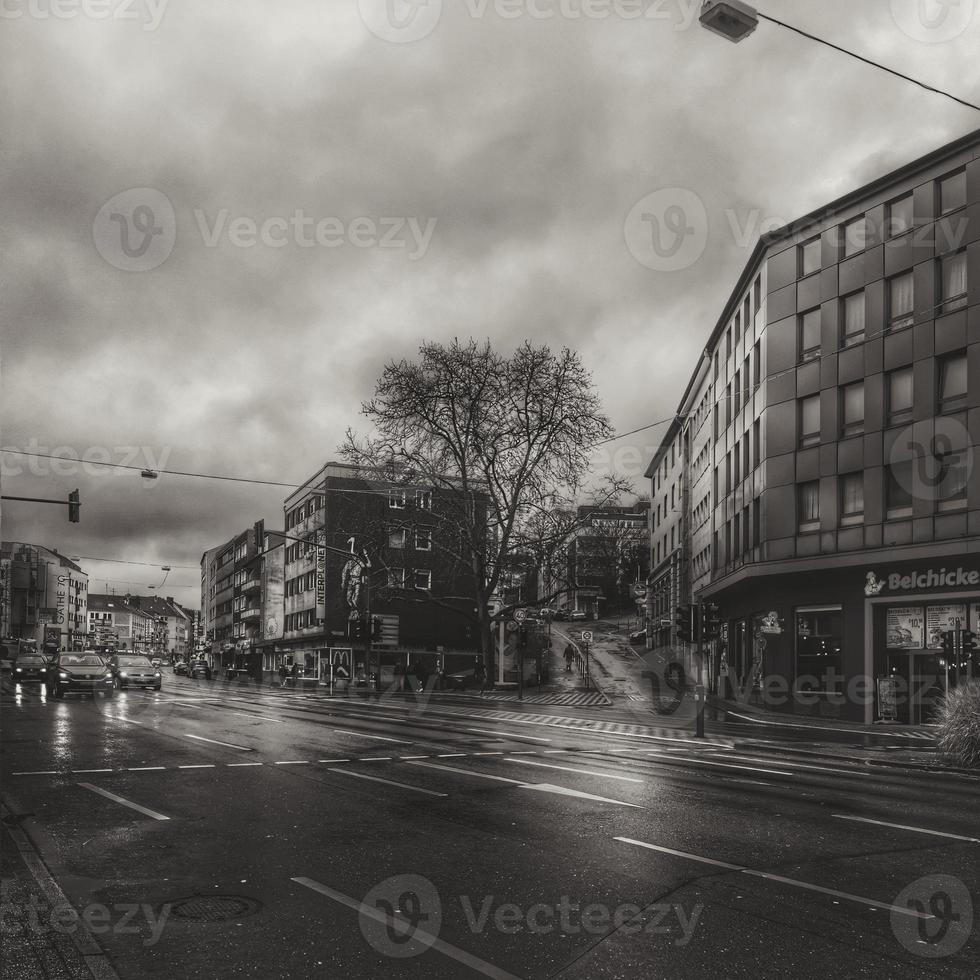 Busy Road on a Cloudy Day photo