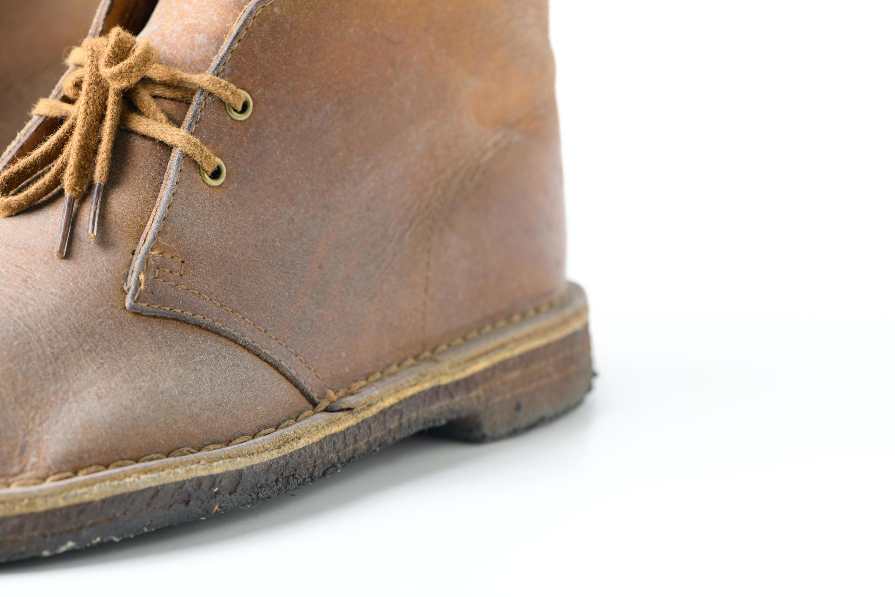 Fungus on brown leather boots shoes isolated on white 20828850 Stock Photo at Vecteezy