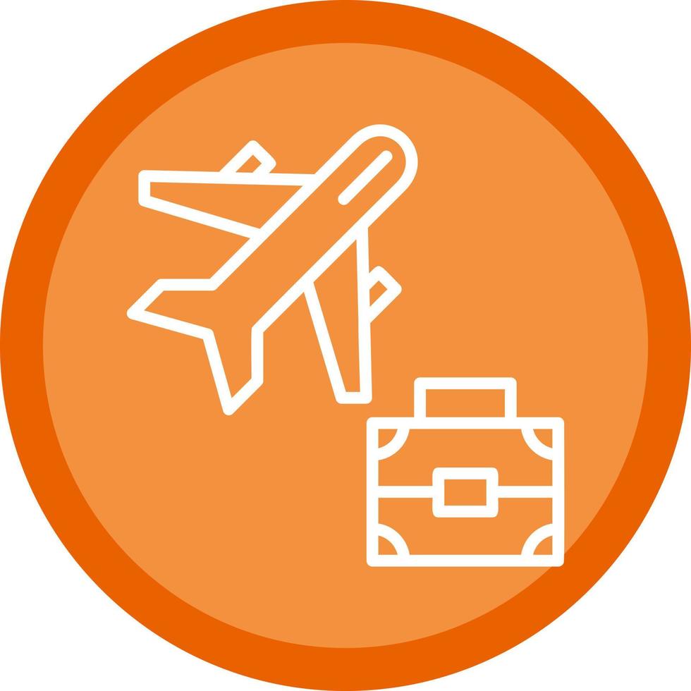 Business Trip Vector Icon Design