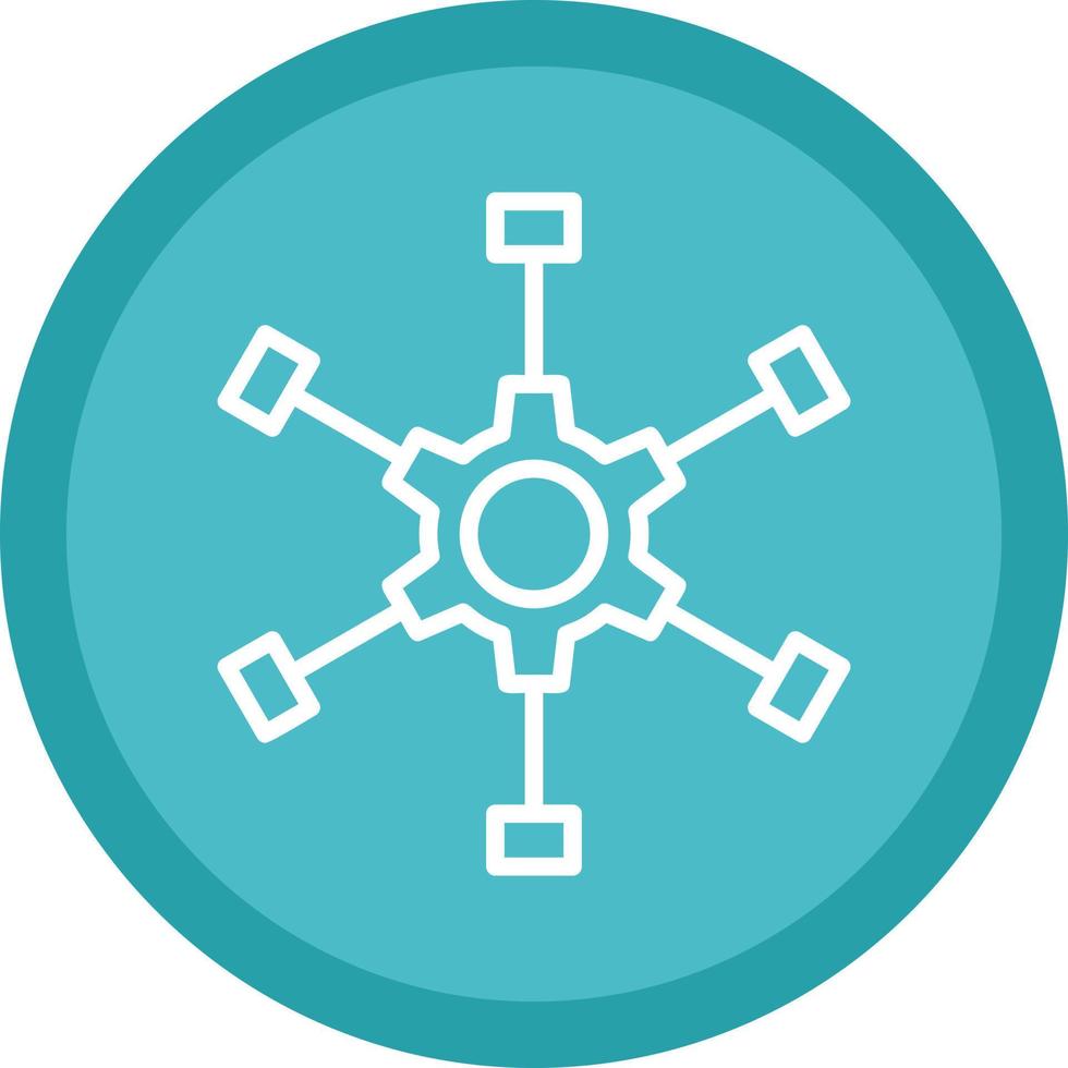 Outsource Management Vector Icon Design