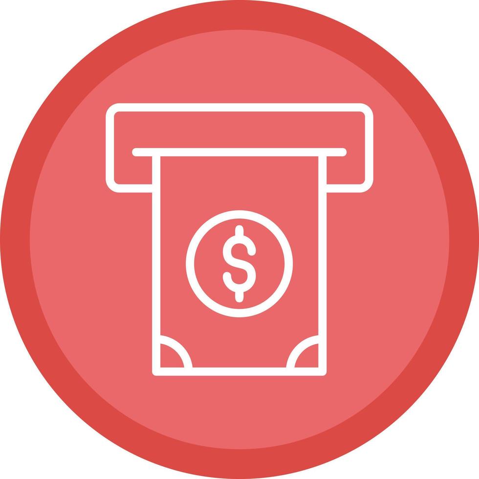Cash Withdrawal Vector Icon Design
