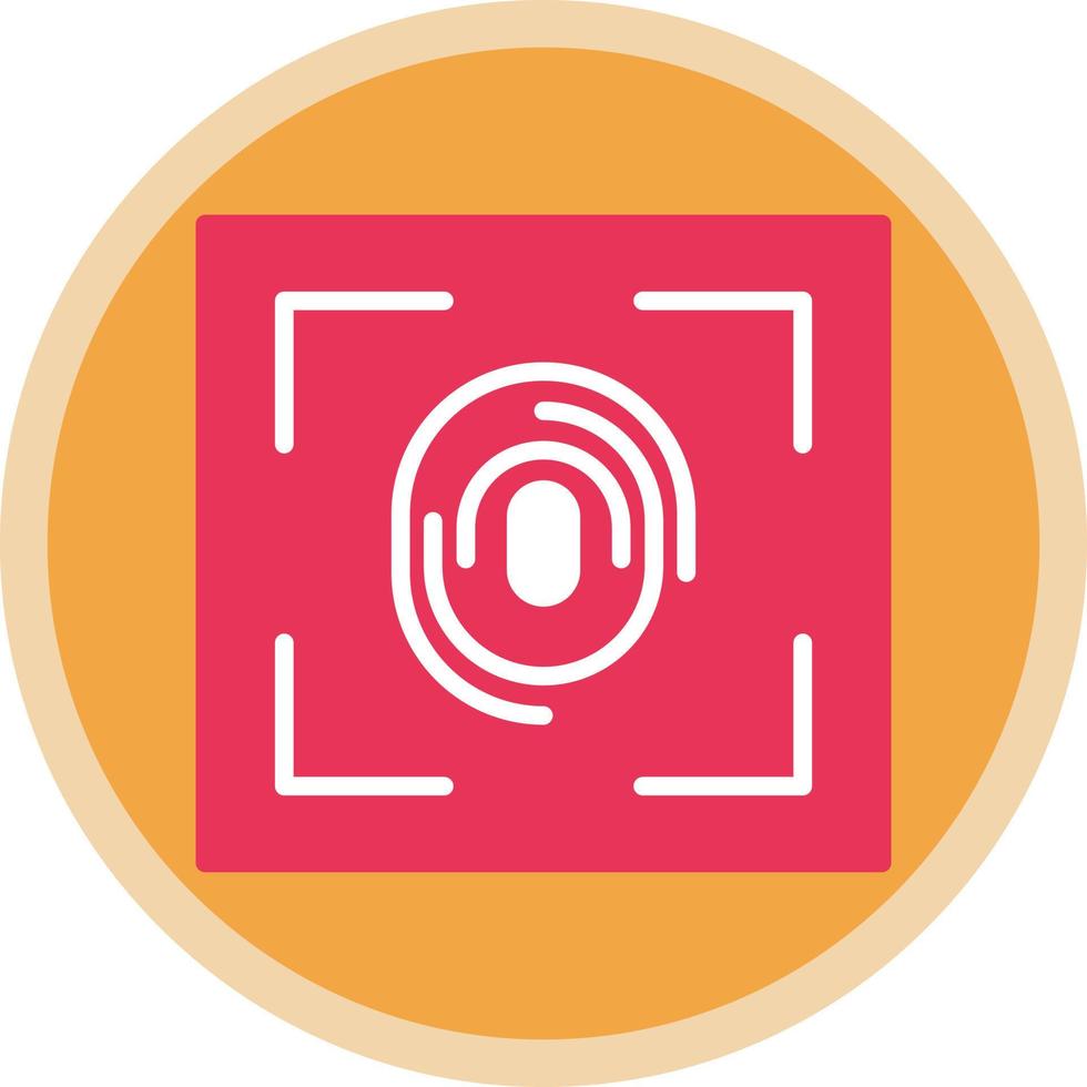 Fingerprint Scanner Vector Icon Design