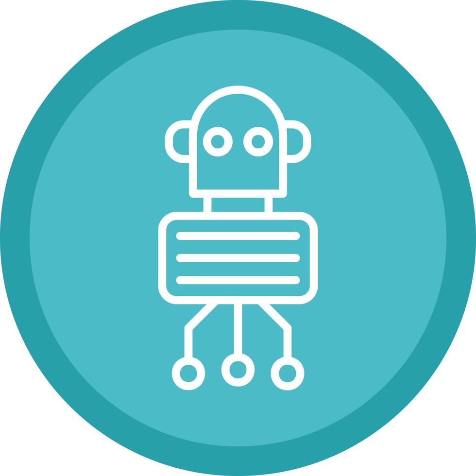 Nano Robot Vector Icon Design