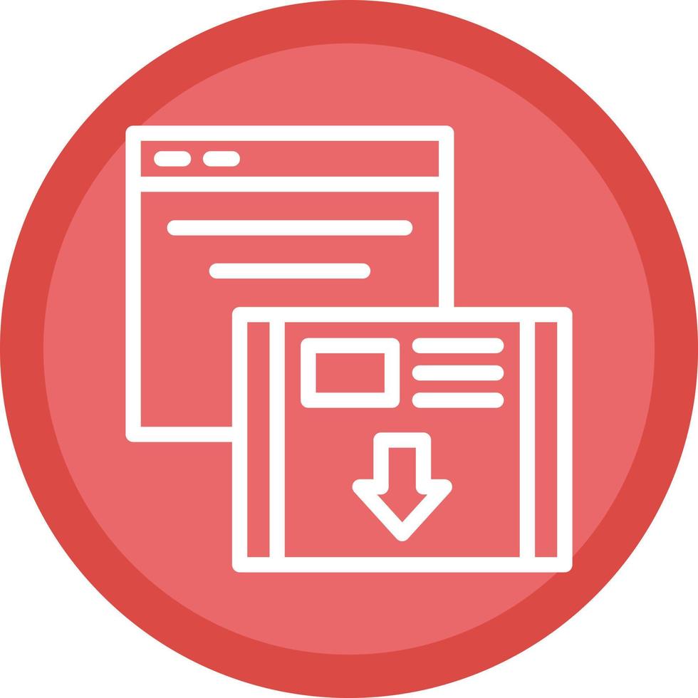 Landing Page Vector Icon Design