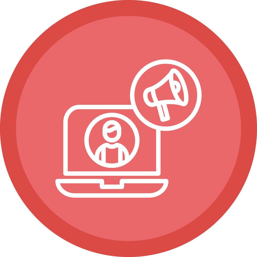 Content Marketer Vector Icon Design