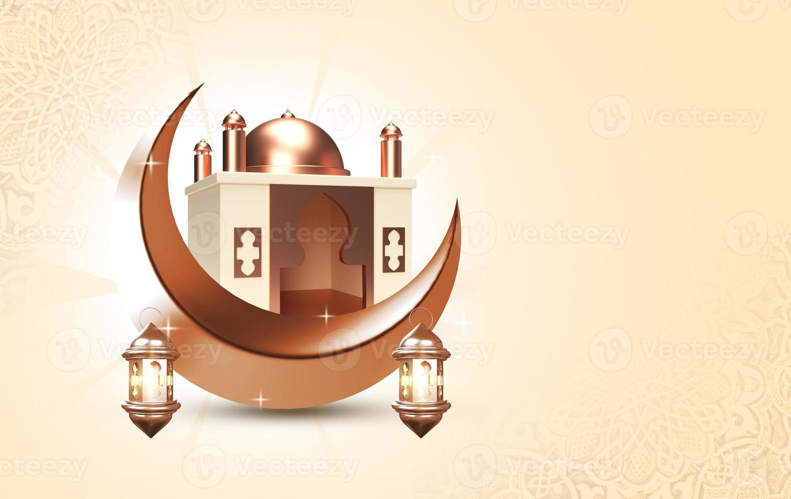 Ramadan kareem traditional islamic festival religious background banner photo