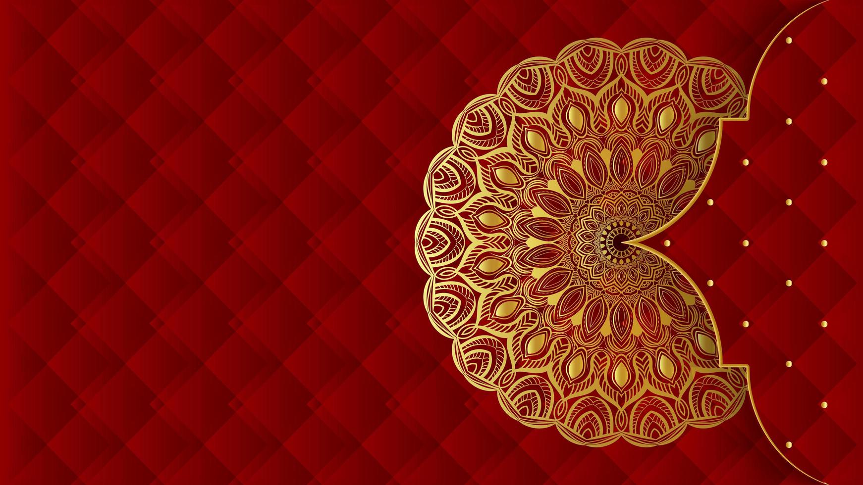 Luxury mandala background with golden arabesque pattern arabic islamic east style.decorative mandala for print, poster, cover, brochure, flyer, banner. photo