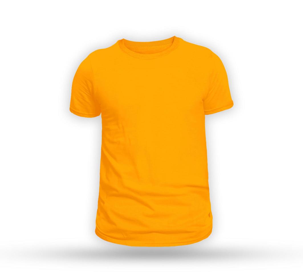 yellow t shirt mockup photo