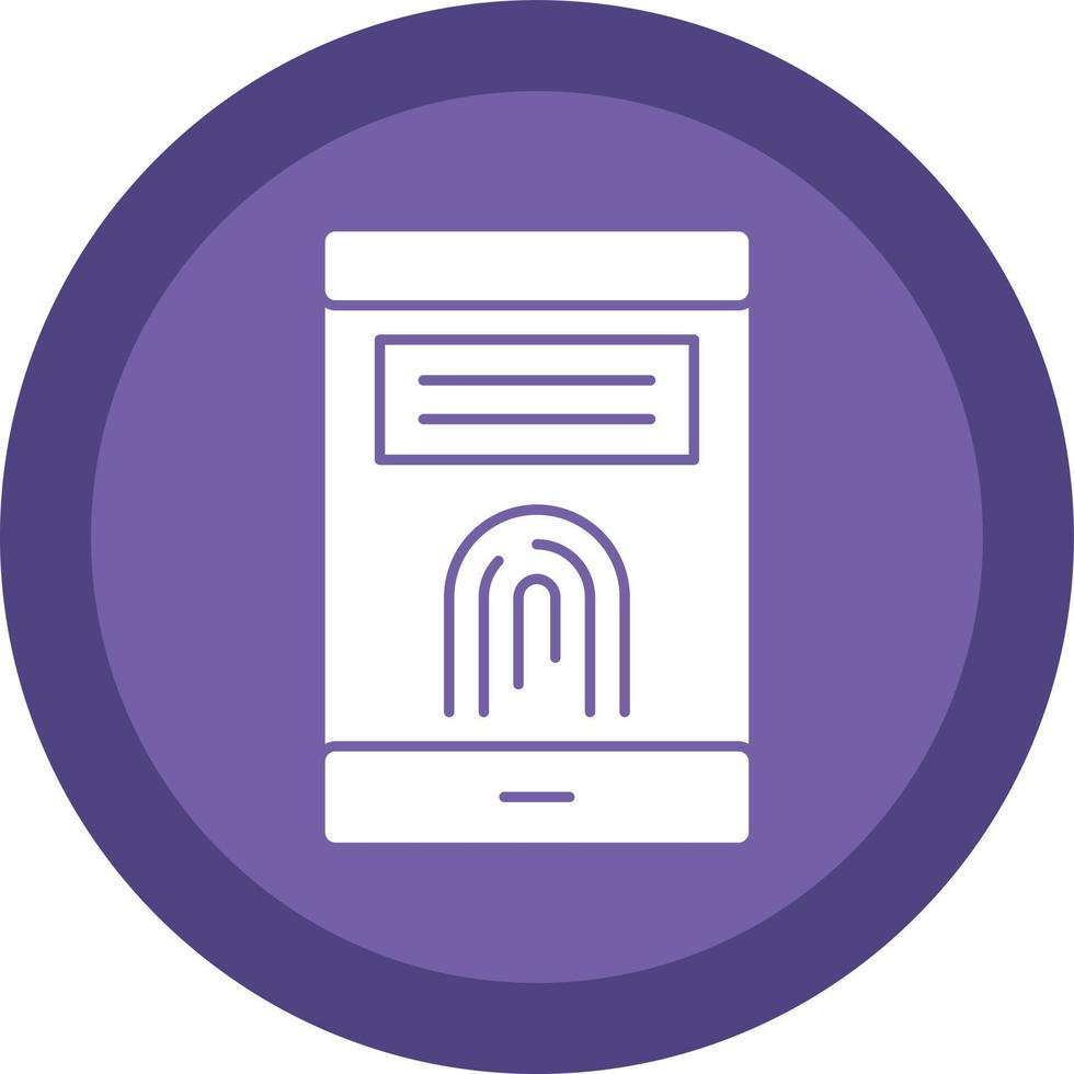Finger Print Vector Icon Design