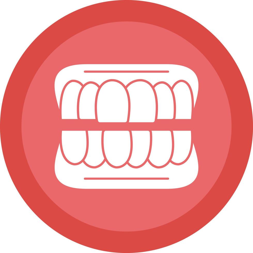 Denture Vector Icon Design