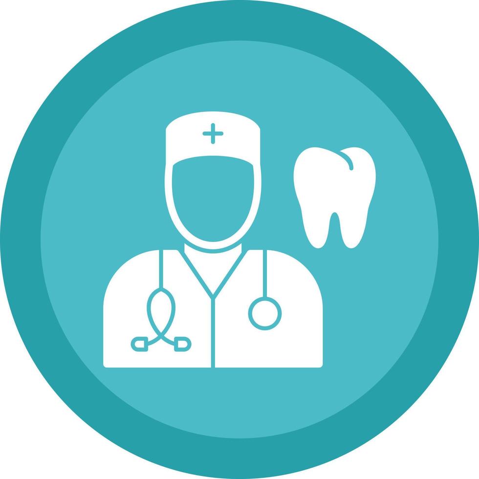 Male Dentist Vector Icon Design