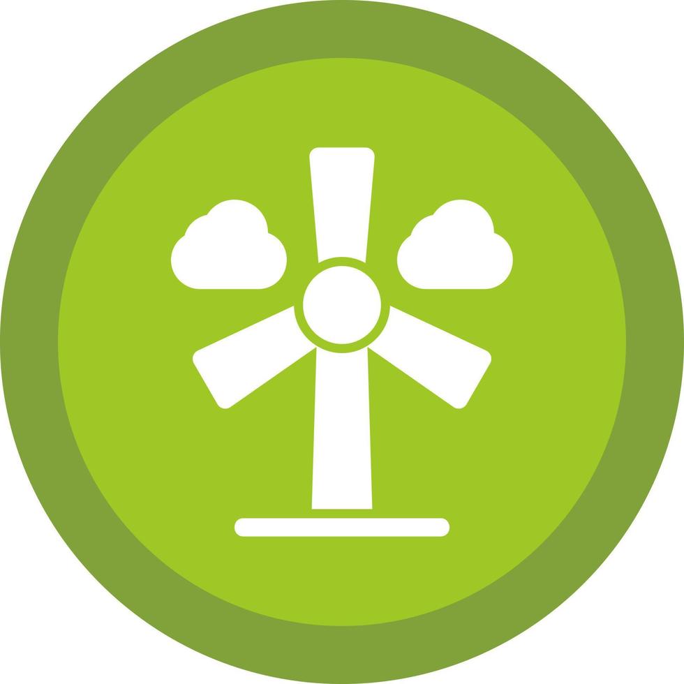 Wind Turbine Vector Icon Design
