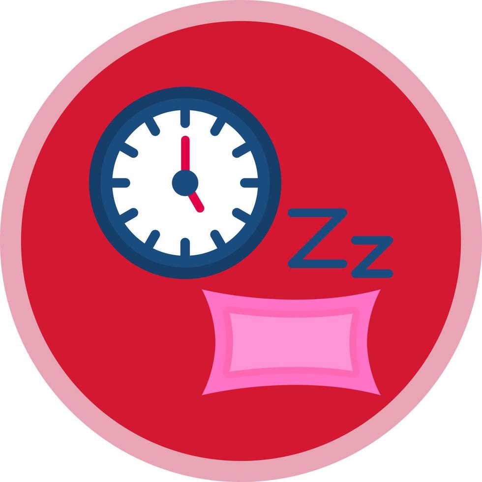 Sleeping Time Vector Icon Design