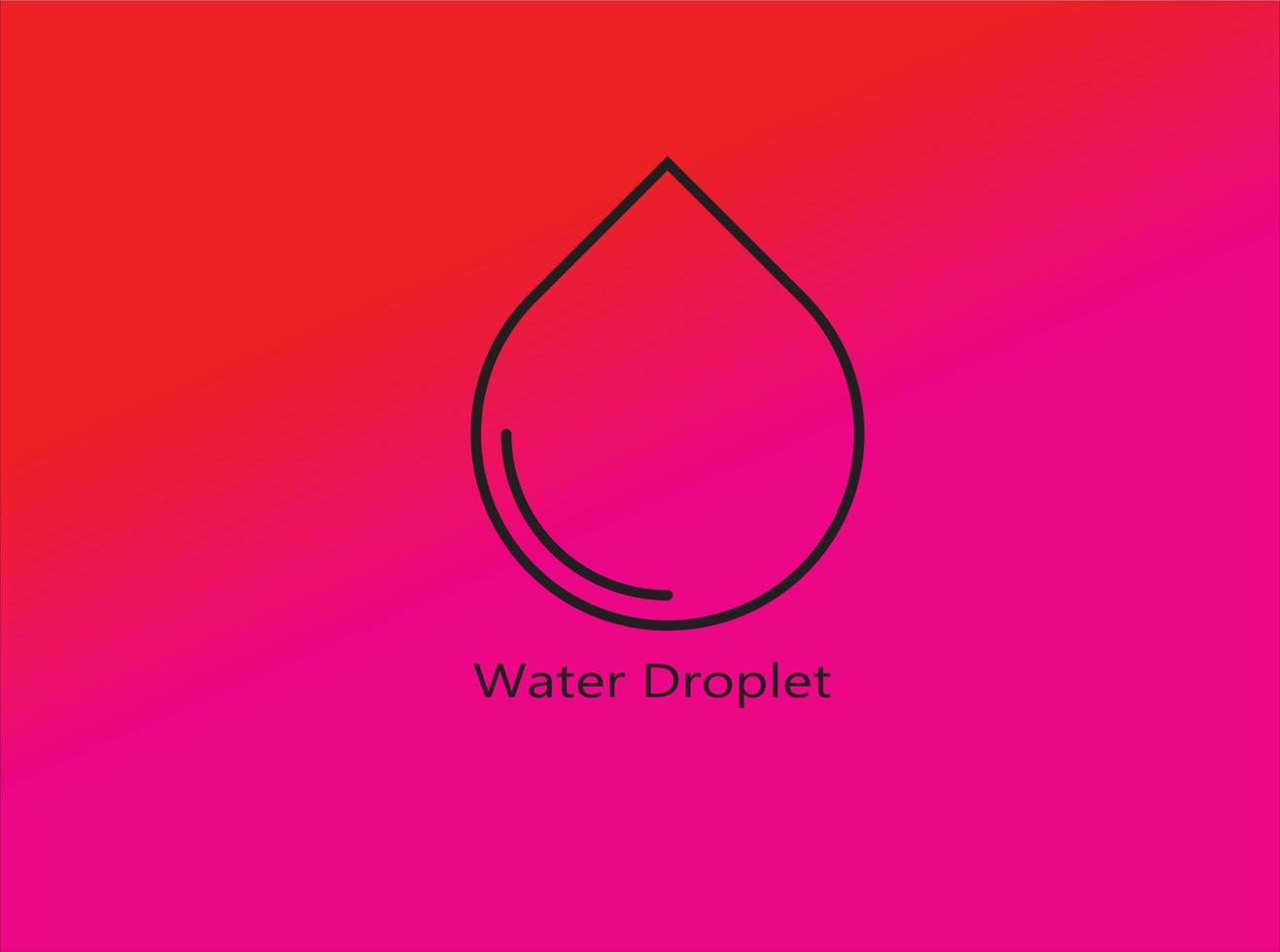 Simple Water Droplet Design vector