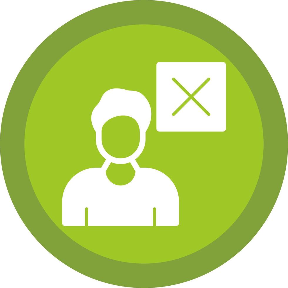 Delete User Vector Icon Design