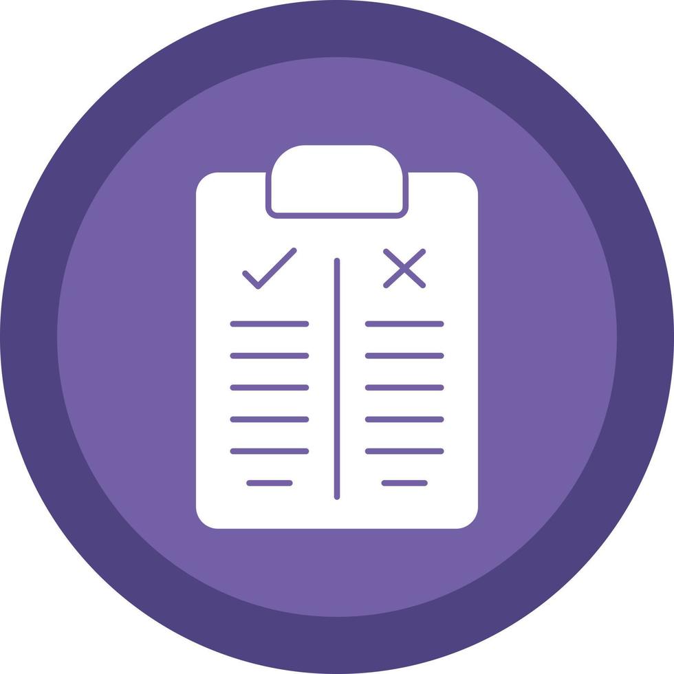 Pros and Cons Vector Icon Design