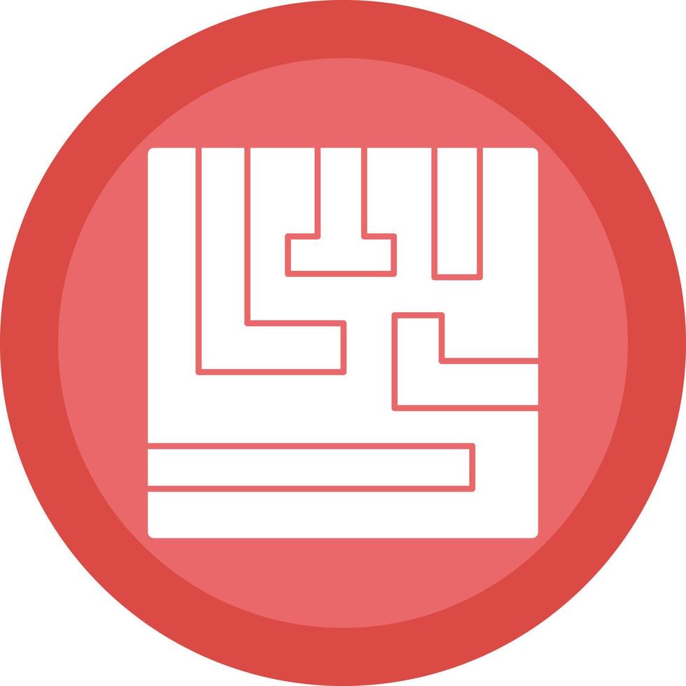 Maze Vector Icon Design