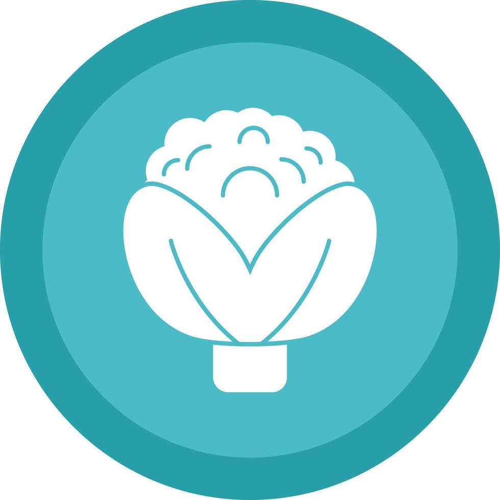 Cauliflower Vector Icon Design