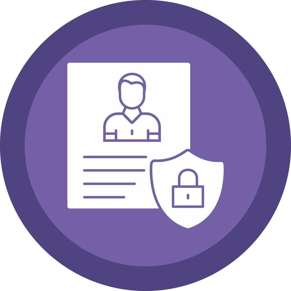 Privacy Policy Template Vector Icon Design