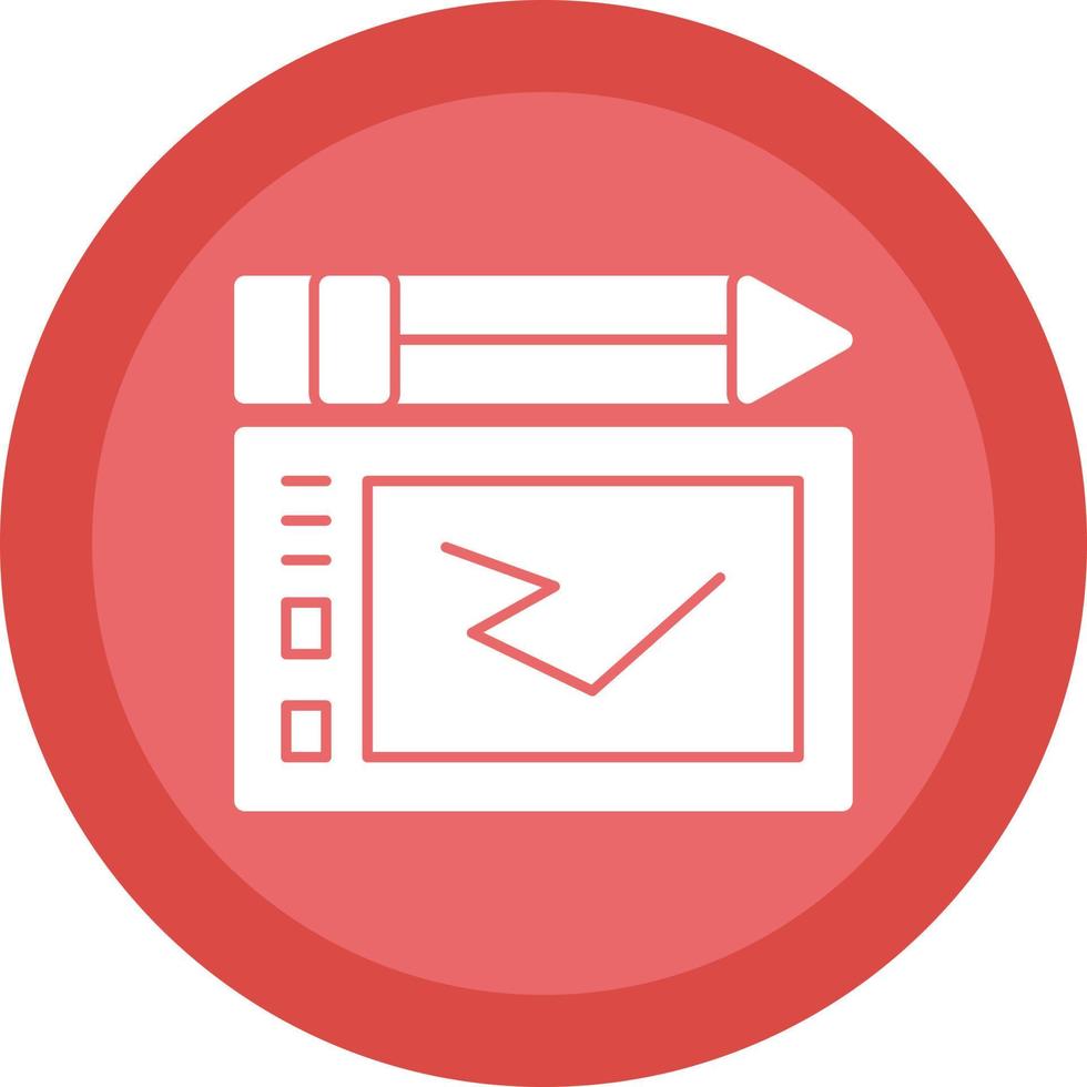 Graphic Tablet Vector Icon Design