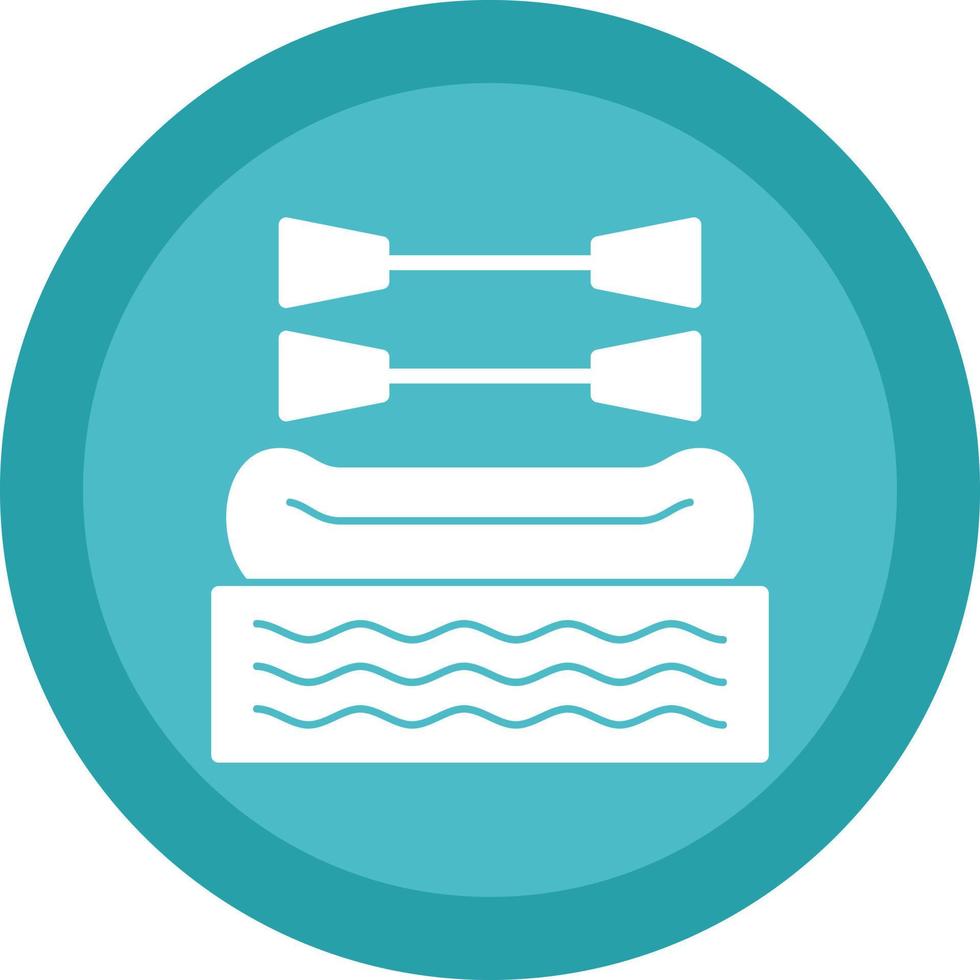 Rafting Vector Icon Design