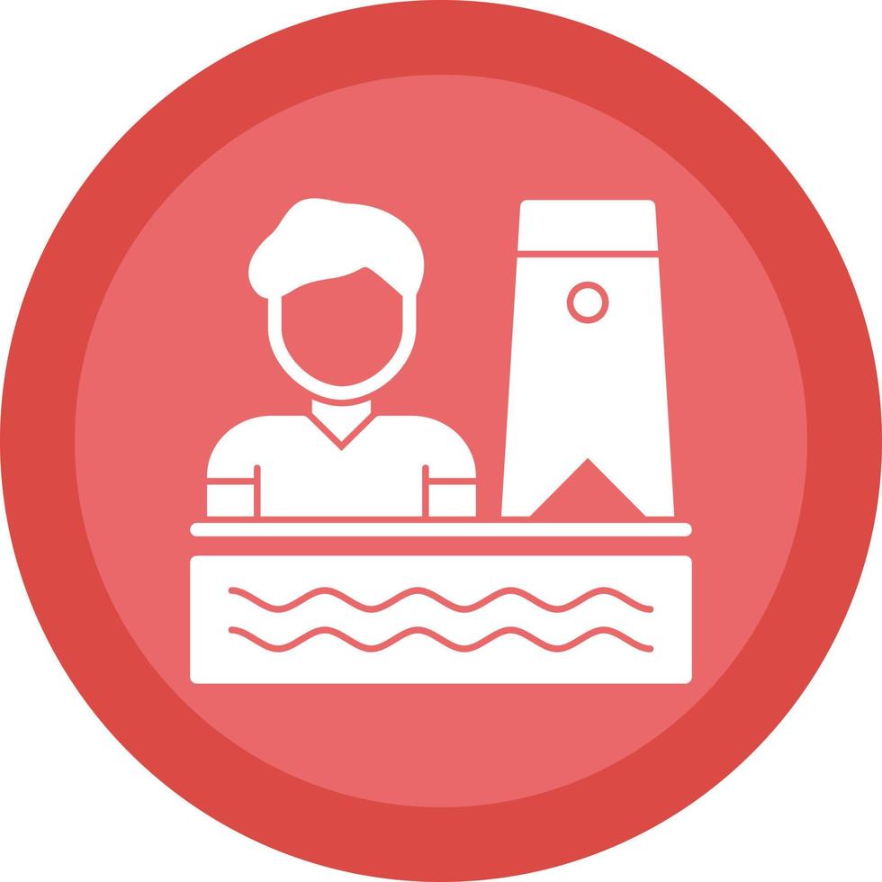 Bodyboarding Vector Icon Design