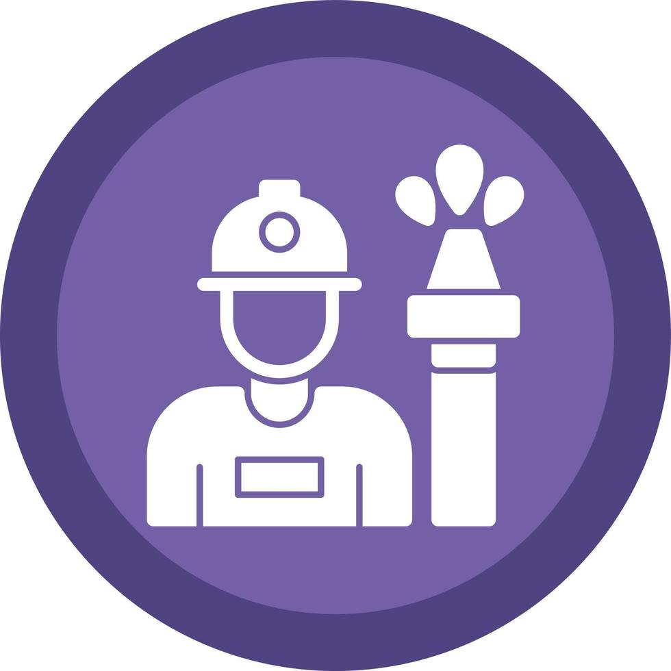 Fireman Vector Icon Design