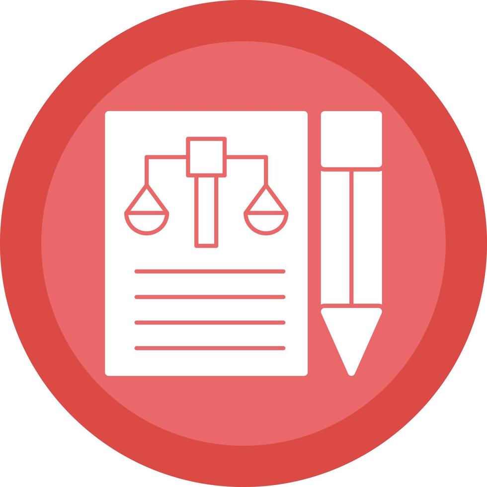 Legal Document Vector Icon Design