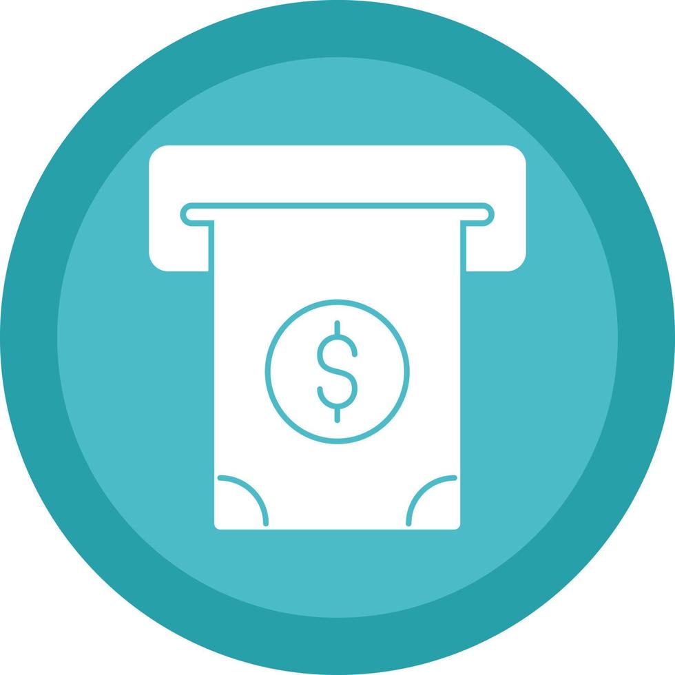 Cash Withdrawal Vector Icon Design