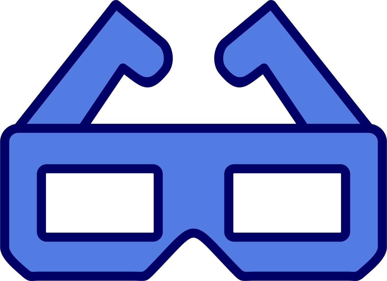 3d Glasses Vector Icon