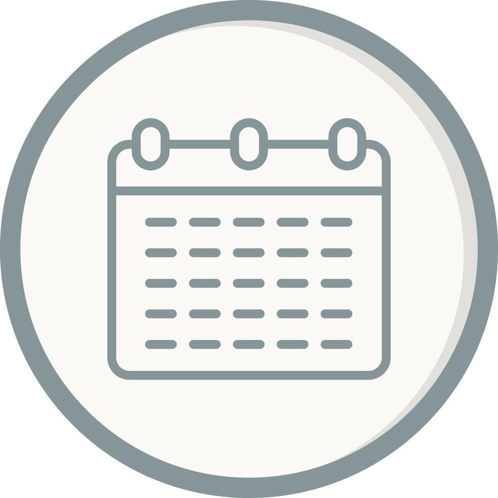 Monthly Calendar Vector Icon