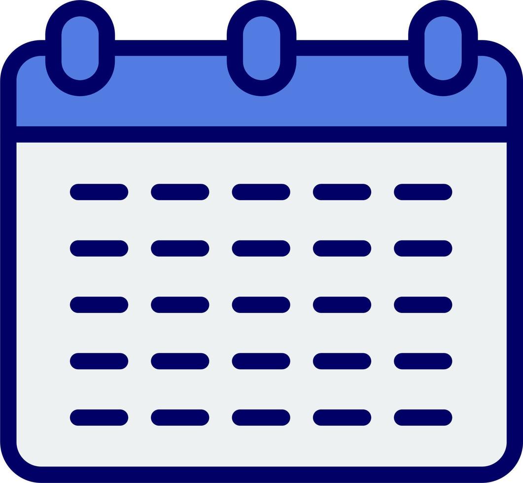 Monthly Calendar Vector Icon